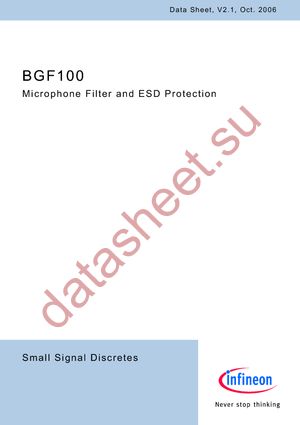 BGF 100 E6327 datasheet  